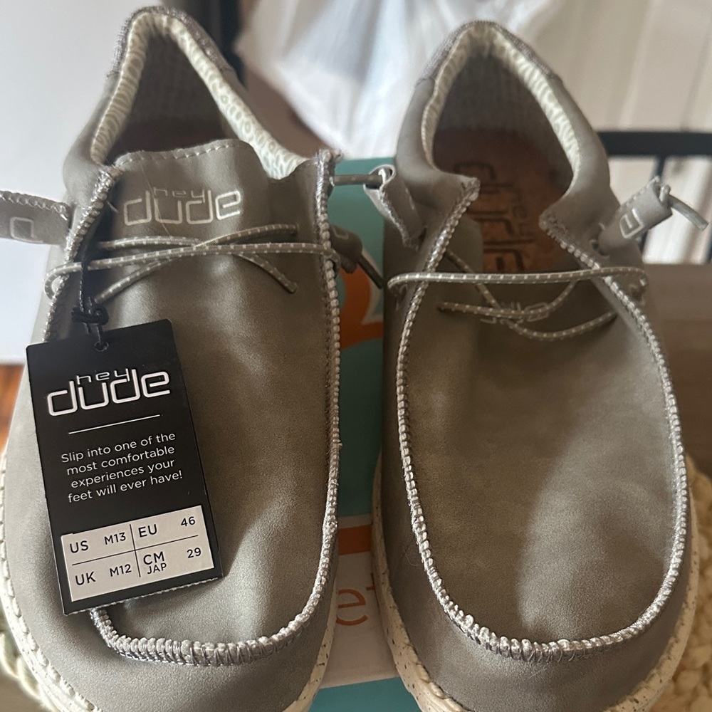 Hey Dude Taupe Slip-On Shoes